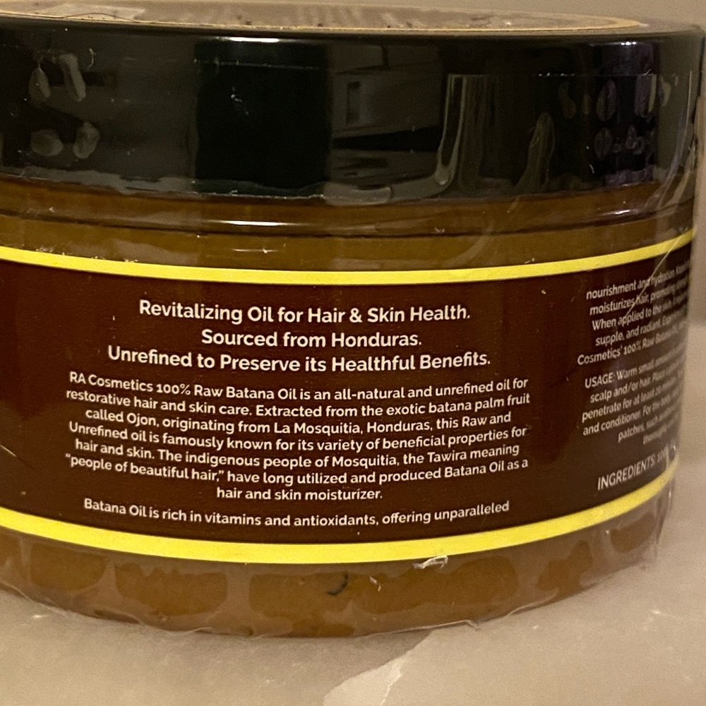 RA Cosmetics 100% Raw Batana Oil 4oz - Picture 4 of 4